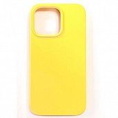 Накладка Silicone Case Original iPhone 13 mini (32) Ярко-Жёлтый - фото, изображение, картинка