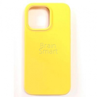 Накладка Silicone Case Original iPhone 13 mini (32) Ярко-Жёлтый - фото, изображение, картинка