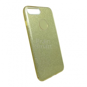 Накладка силиконовая Shine Блестящая iPhone 7 Plus/8 Plus Золотой - фото, изображение, картинка
