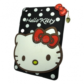 Накладка силиконовая iPad mini 2/3 Hello Kitty Черный - фото, изображение, картинка