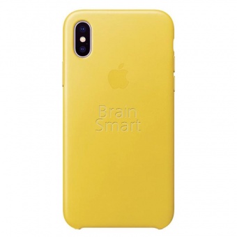 Накладка Silicone Case Original iPhone XS Max  (4) Жёлтый - фото, изображение, картинка