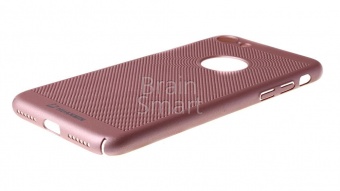 Накладка пластиковая UMI перфорированая Soft Touch iPhone 7/8 Розовый - фото, изображение, картинка