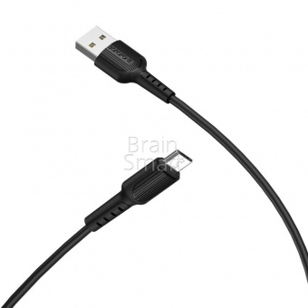 USB кабель Micro Borofone BX16 2,4A (1м) Черный* - фото, изображение, картинка