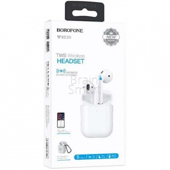 Наушники Bluetooth Borofone BE30 Plus Original Series TWS Белый - фото, изображение, картинка