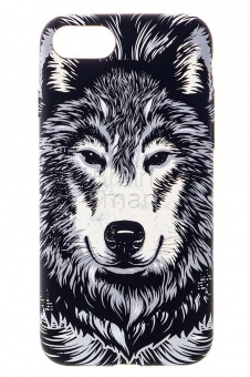 Накладка силиконовая Umku iPhone 7/8 Волк(7) - фото, изображение, картинка