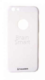 Накладка пластиковая UMI перфорированая Soft Touch iPhone 6 Белый - фото, изображение, картинка