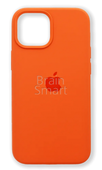 Накладка Silicone Case Original iPhone 13 (13) Ярко-Оранжевый - фото, изображение, картинка