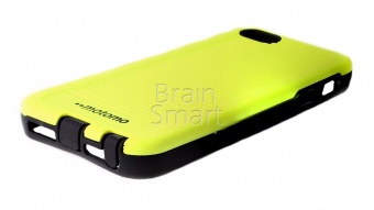 Накладка силиконовая Motomo полоски iPhone 5/5S/SE Салатовый - фото, изображение, картинка