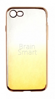 Накладка силиконовая Aspor Golden Collection с отливом iPhone 7/8/SE Золотой - фото, изображение, картинка