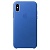Накладка Silicone Case Original iPhone XS Max  (3) Синий - фото, изображение, картинка