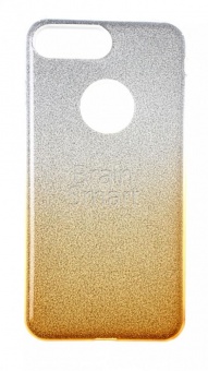 Накладка силиконовая Aspor Mask Collection Песок с отливом iPhone 7 Plus/8 Plus Серебряный/Золотой - фото, изображение, картинка