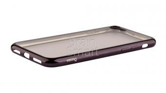 Накладка силиконовая Oucase Plating Series iPhone 7/8 c окантовкой Черный - фото, изображение, картинка