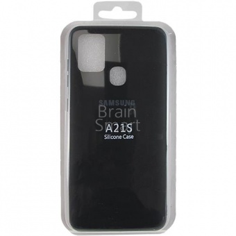 Накладка силиконовая Копия Silicone Case Samsung A21S/A217 Черный - фото, изображение, картинка
