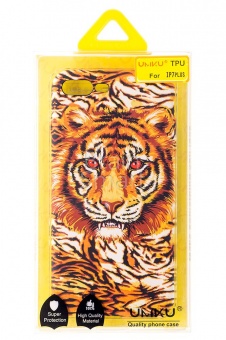 Накладка силиконовая Umku iPhone 7 Plus/8 Plus Тигр(3) - фото, изображение, картинка