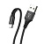 USB кабель Micro Borofone BX20 Nylon 2,4A (1м) Черный* - фото, изображение, картинка