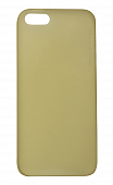 Накладка силиконовая Deppa Чехол Sky Case + защ. пленка iPhone 5/5S/5SE (86010) Золотой