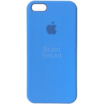 Накладка Silicone Case iPhone 5/5S/SE (16) Голубой - фото, изображение, картинка