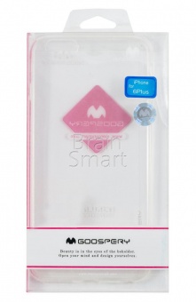 Накладка силиконовая Goospery Soft touch iPhone 6 Plus Белый - фото, изображение, картинка