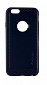 Накладка силиконовая SPG с карбоновой вставкой iPhone 6 Серый