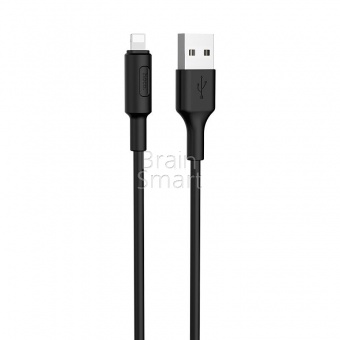 USB кабель Lightning HOCO X25 Soarer (1м) Черный - фото, изображение, картинка