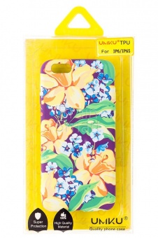 Накладка силиконовая Umku iPhone 6 Цветы (Z5) - фото, изображение, картинка
