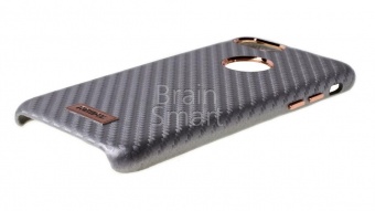 Накладка силиконовая Remax Creative case carbon iPhone 7/8 Серебряный - фото, изображение, картинка
