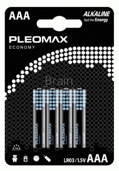 Эл. питания Pleomax Economy LR03 (4 шт/блистер) Alkaline - фото, изображение, картинка