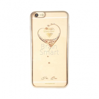 Накладка пластик Kingxbar Classic Series-Starry Sky-Heart Swarovski iPhone 7 Plus/8 Plus Золотой - фото, изображение, картинка