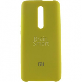 Накладка Silicone Case Xiaomi Mi 9T/K20  (4) Жёлтый - фото, изображение, картинка