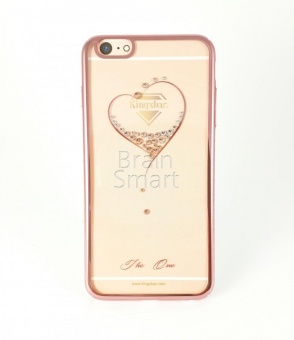 Накладка пластик Kingxbar Classic Series-Starry Sky-Heart Swarovski iPhone 6 Розовый