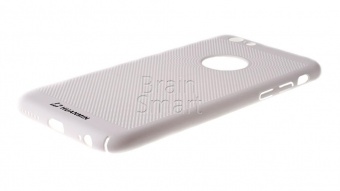 Накладка пластиковая UMI перфорированая Soft Touch iPhone 6 Белый - фото, изображение, картинка