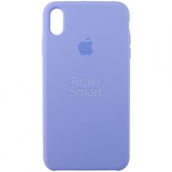 Накладка Silicone Case Original iPhone XS Max (41) Светло-Фиолетовый - фото, изображение, картинка
