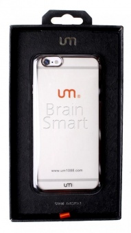 Накладка силиконовая UMi с окантовкой iPhone 6 Черный - фото, изображение, картинка