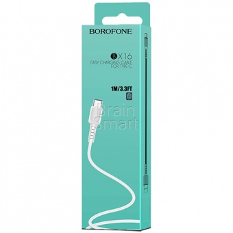 USB кабель Type-C Borofone BX16 Easy (1м) Белый - фото, изображение, картинка