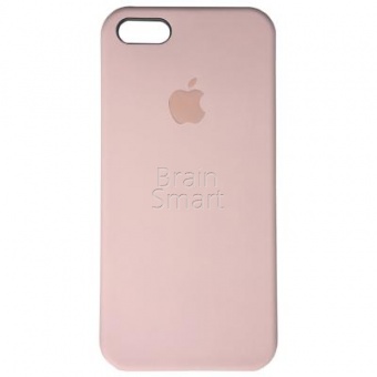 Накладка Silicone Case Original iPhone 5/5S/SE (19) Нежно-Розовый - фото, изображение, картинка