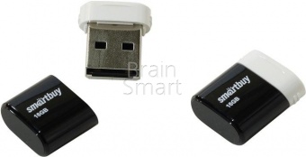 USB 2.0 Флеш-накопитель 8GB SmartBuy Lara Черный - фото, изображение, картинка