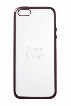 Накладка силиконовая Oucase Plating Series iPhone 5/5S/SE с окантовкой Розовый - фото, изображение, картинка