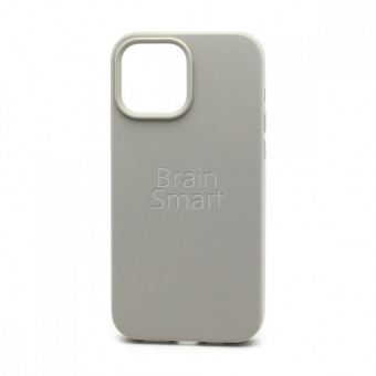 Накладка Silicone Case Original iPhone 13 Pro Max (10) Светло-Серый - фото, изображение, картинка