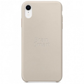 Накладка Silicone Case Original iPhone XR  (7) Бежевый - фото, изображение, картинка