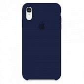 Накладка Silicone Case Original iPhone XR  (8) Темно-Синий - фото, изображение, картинка