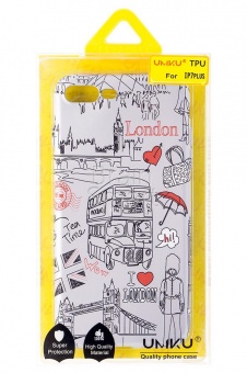 Накладка силиконовая Umku iPhone 7 Plus/8 Plus Лондон (6) - фото, изображение, картинка