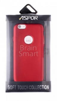 Накладка силиконовая Aspor Soft Touch Collection iPhone 6 Красный - фото, изображение, картинка