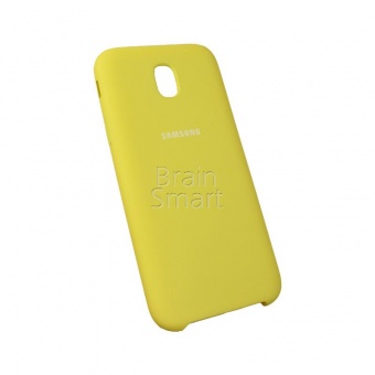 Накладка Silicone Case Samsung J530 (2017)  (4) Жёлтый - фото, изображение, картинка