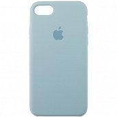 Накладка Silicone Case Original iPhone 7/8/SE (43) Небесно-Голубой - фото, изображение, картинка