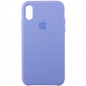 Накладка Silicone Case Original iPhone X/XS (41) Светло-Фиолетовый - фото, изображение, картинка