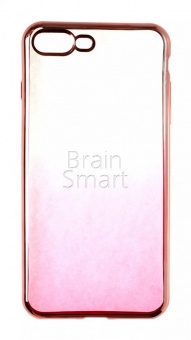Накладка силиконовая Aspor Golden Collection с отливом iPhone 7 Plus/8 Plus Розовый - фото, изображение, картинка