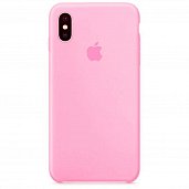 Накладка Silicone Case Original iPhone X/XS  (6) Светло-Розовый - фото, изображение, картинка