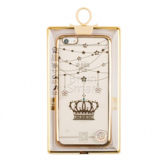 Накладка силиконовая Oucase Unique Lauder Series iPhone 6 Plus Crown - фото, изображение, картинка
