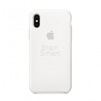 Накладка Silicone Case Original iPhone X/XS  (9) Белый - фото, изображение, картинка