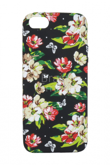 Накладка силиконовая Umku iPhone 5/5S/SE Цветы(2) - фото, изображение, картинка